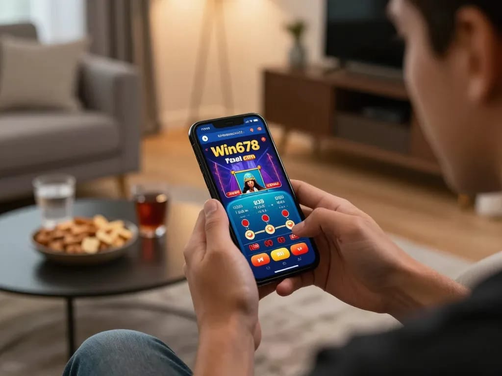 Engaging user experience on Win678 com mobile app showcasing live dealer blackjack action