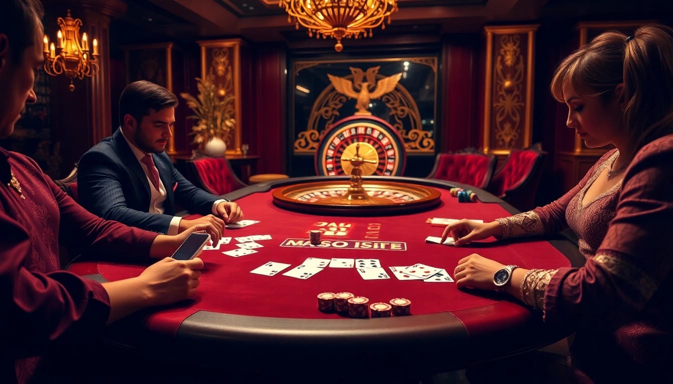 Excitement at the 58win casino with high-stakes poker and roulette games.