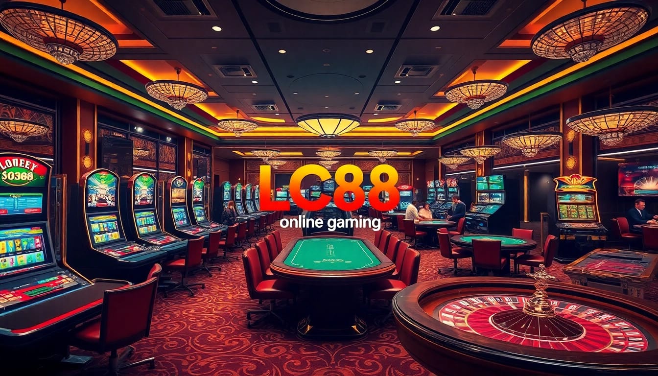 Experience the thrill of LC88 with vibrant casino action and luxury gaming atmosphere.