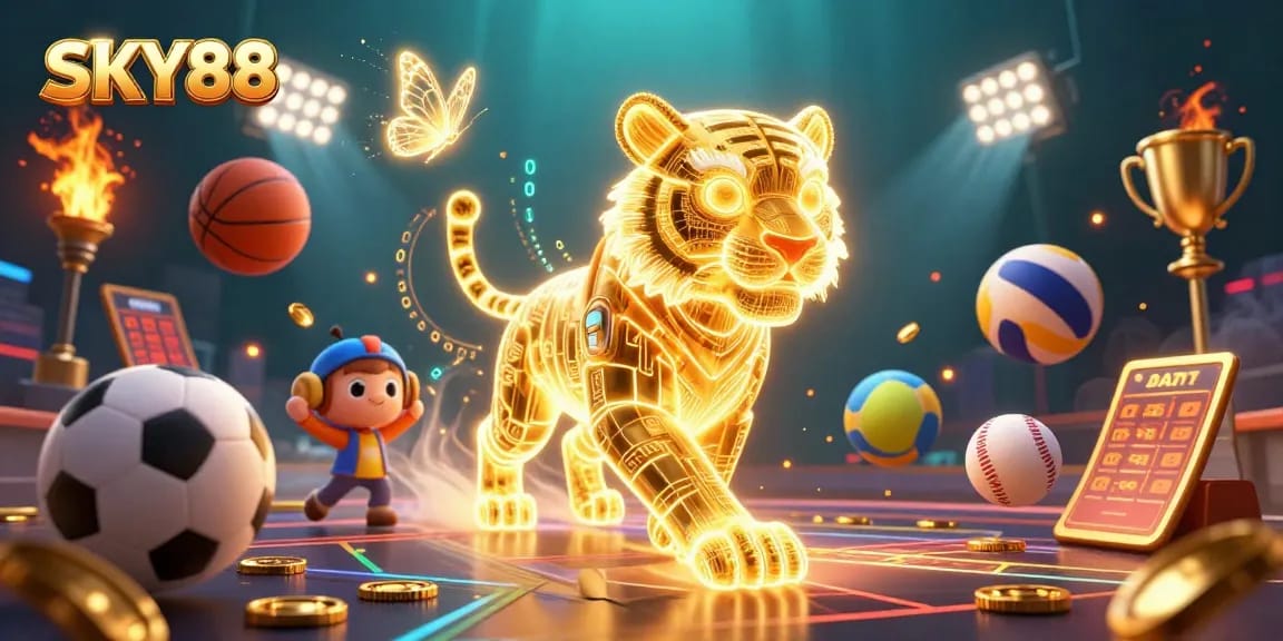 Engage with exciting gameplay at SKY88, featuring dynamic sports elements and vibrant casino themes.