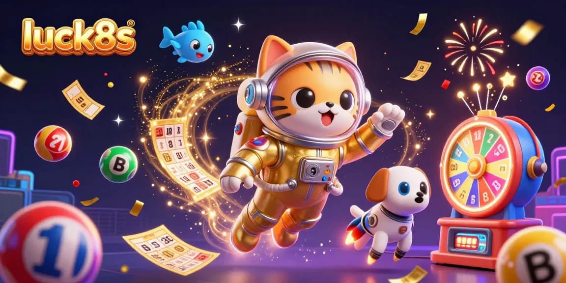 Experience thrilling action with luck8s in this vibrant casino-themed 3D fantasy world.