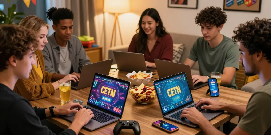 Players enjoying online casinos that accept credit cards while gaming on laptops and tablets in a cozy environment.