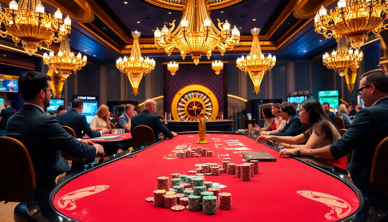 Experience the thrill of Liên minh kjc at a luxurious casino gaming table.
