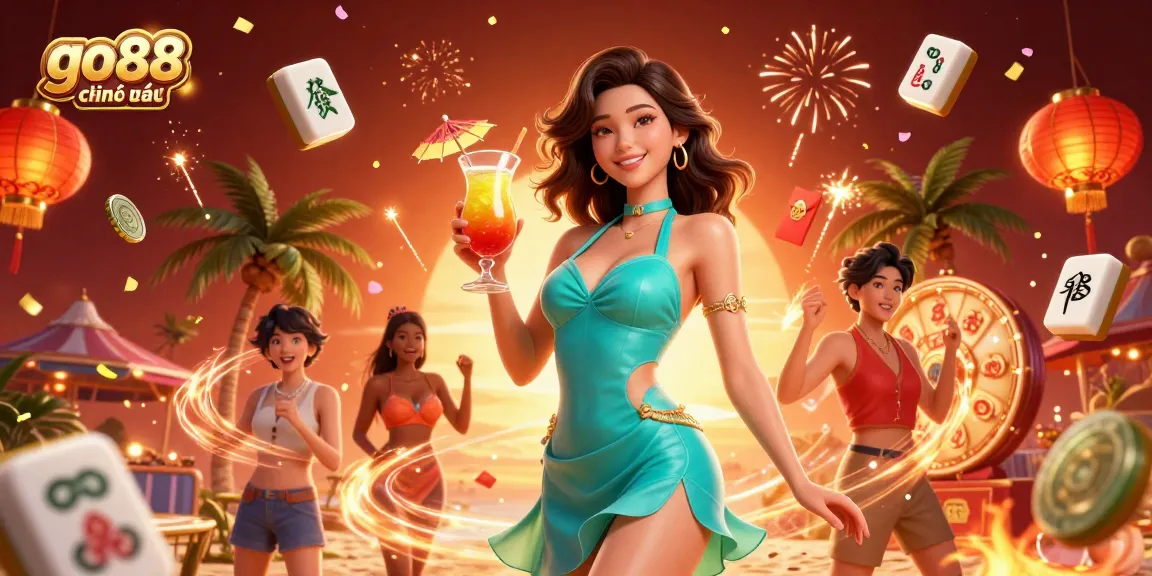 Engage in exciting games at go88 chính thức with a glamorous setting filled with celebration elements.
