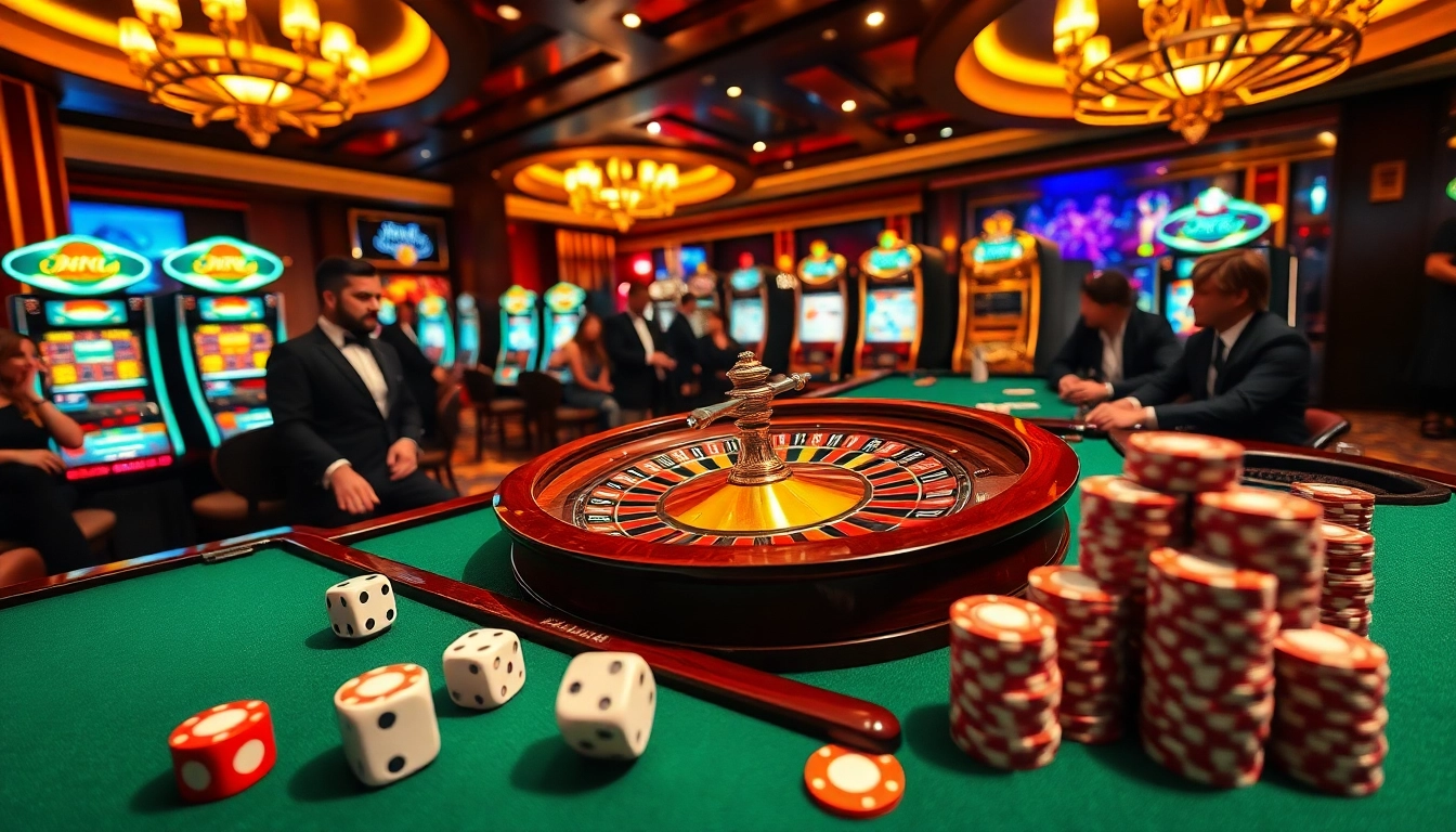 Experience the thrilling atmosphere of NK88.COM with players enjoying vibrant casino action.