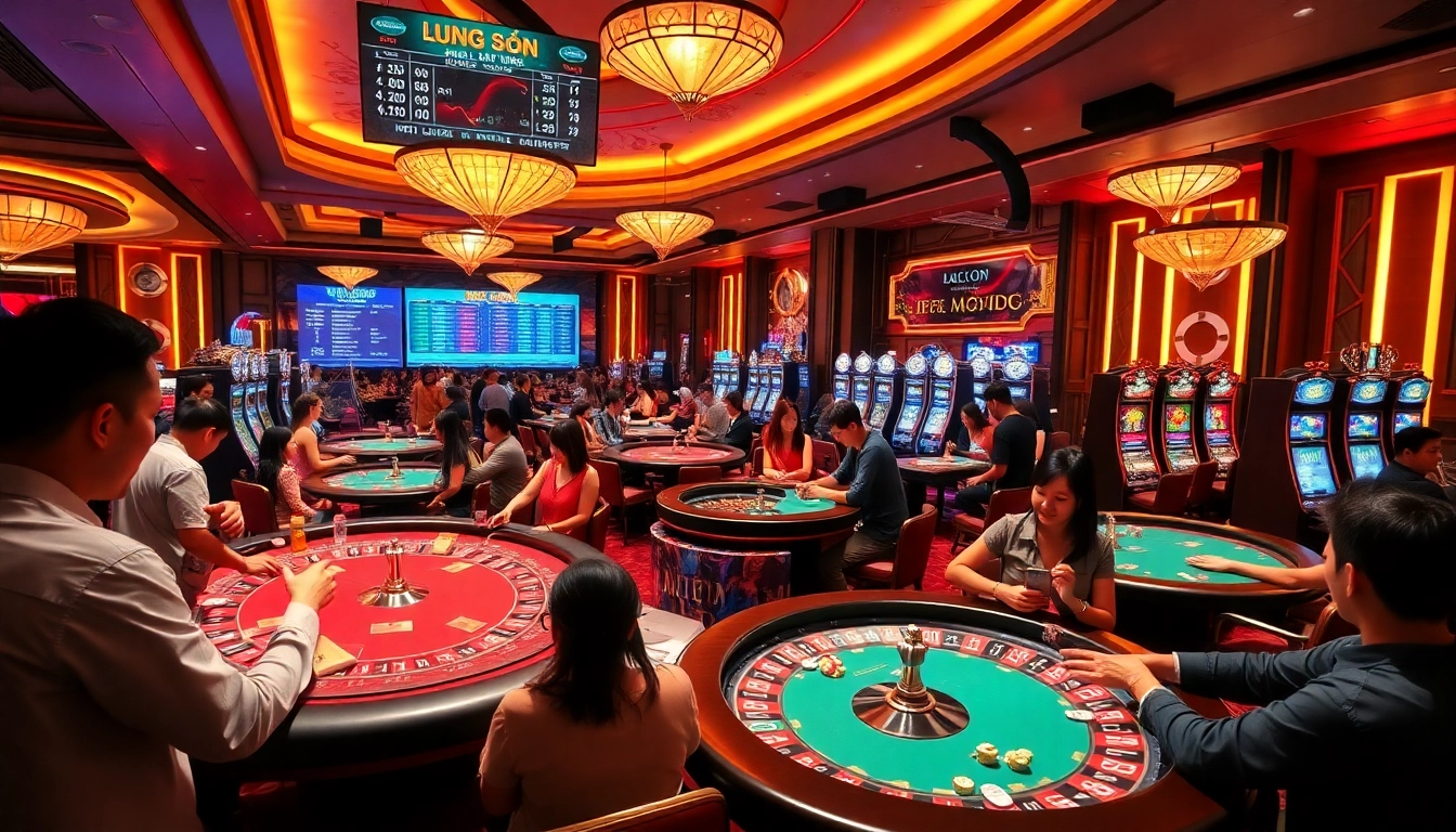 Experience the thrill of lương sơn gaming action at a vibrant casino.