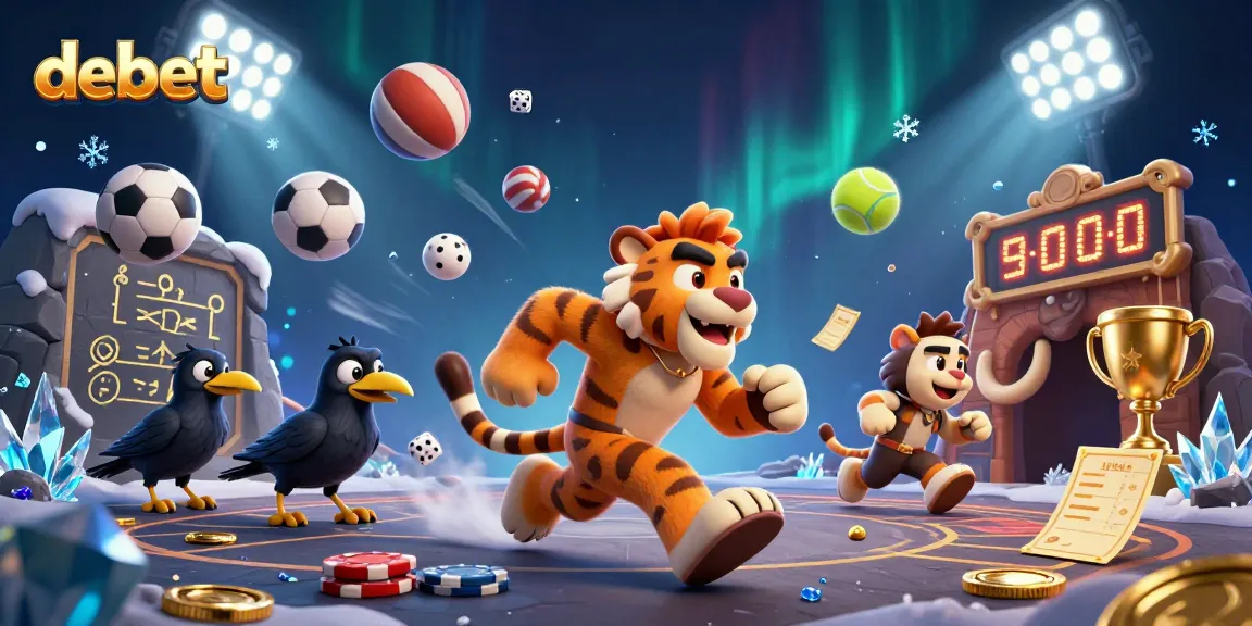 Engage in thrilling betting with debet at a prehistoric casino, powered by dynamic sports elements.