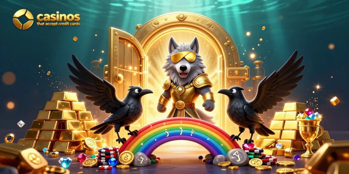 Discover exciting games at casinos that accept credit cards with vibrant Norse mythology-inspired elements.