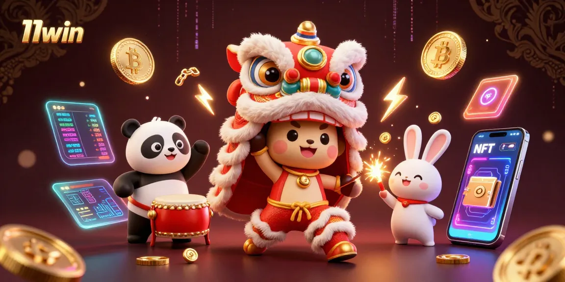 Experience exciting wins with the 11win casino lion dance illustration and crypto games.