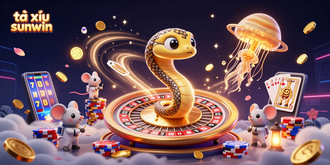 Experience the excitement of tài xỉu sunwin with dynamic bets and cosmic visuals in a stunning 3D scene.