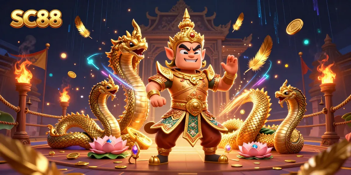 Engage in SC88 adventures with thrilling golden armor guardians amidst vibrant casino action.
