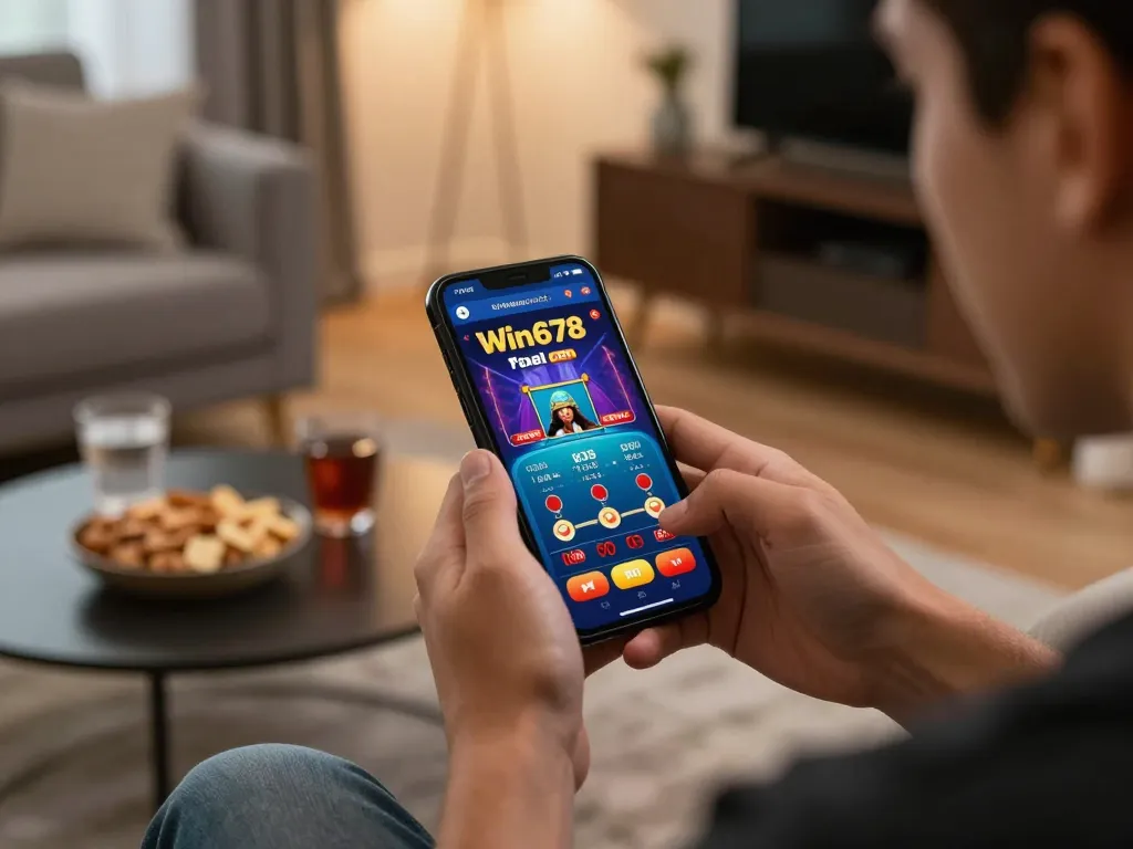Engaging user experience on Win678 com mobile app showcasing live dealer blackjack action