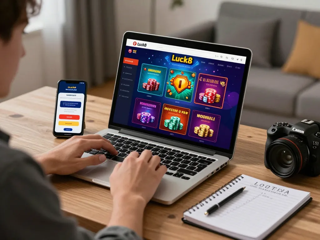 Engaging with Luck8 online betting platform showcasing diverse gaming options.