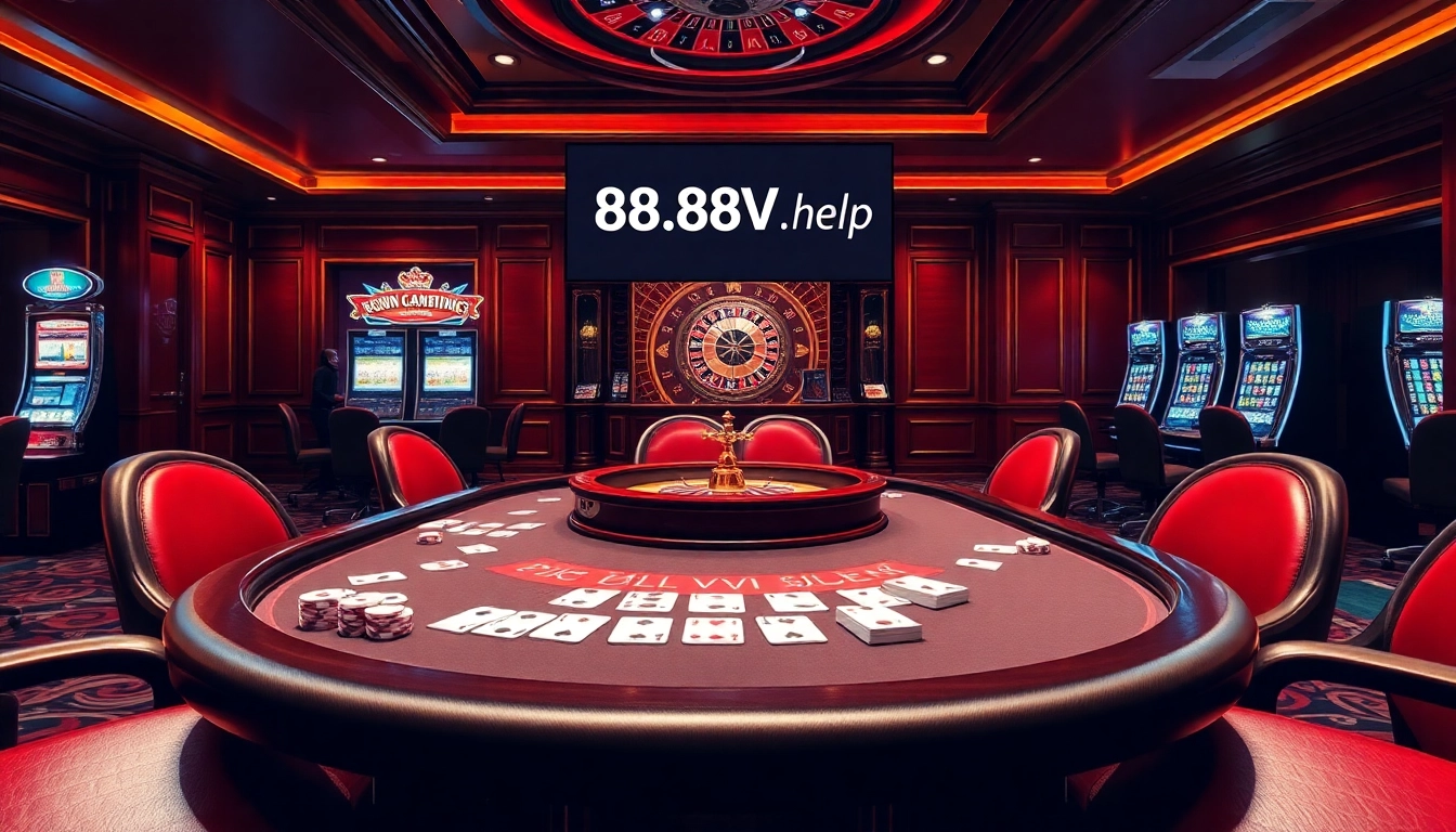 Experience thrilling gameplay at https://88vv.help/ with high-stakes poker and vibrant gambling scenes.