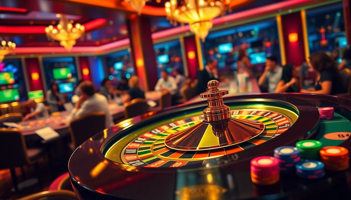 Win big at xx88 with an exciting casino scene featuring roulette wheels and vibrant poker chips.