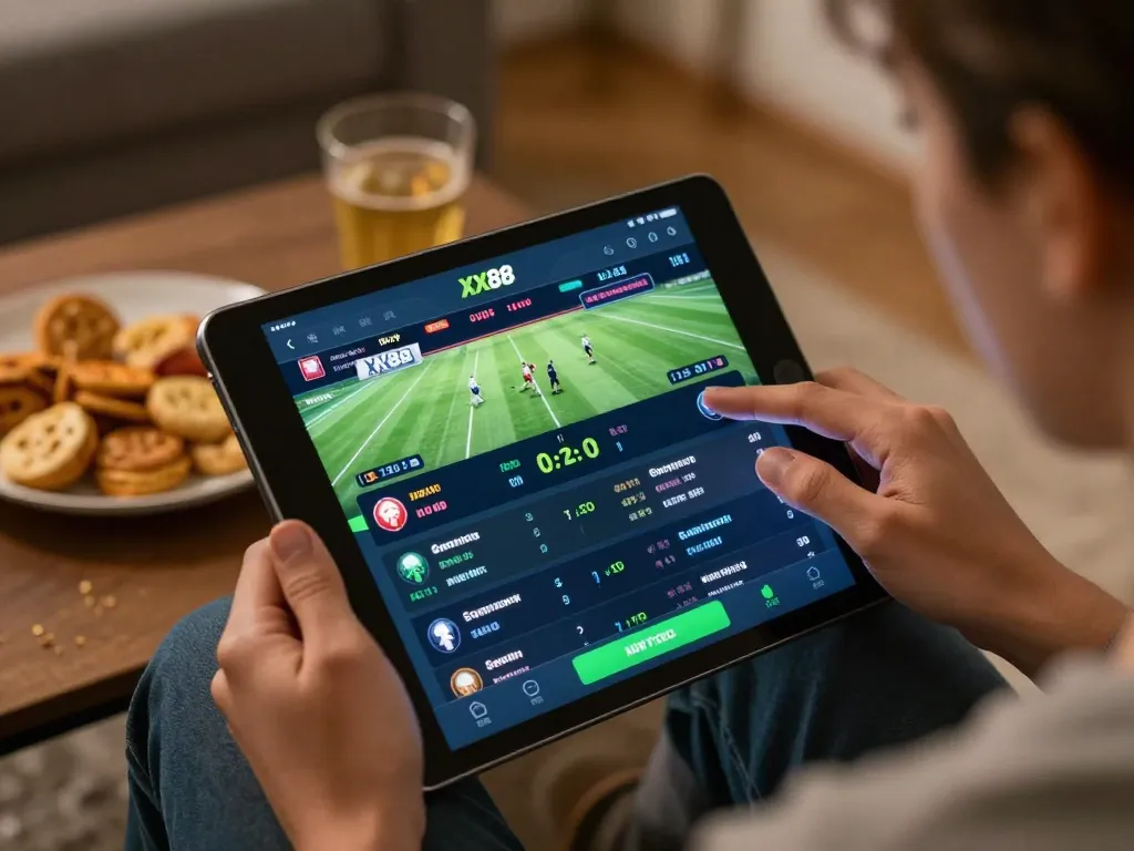 Experience sports betting on the XX88 app for real-time odds and events from home.
