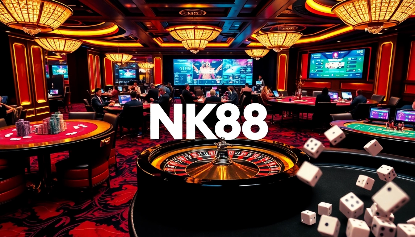 Experience high-stakes action at NK88 casino with vibrant tables and exciting gameplay.
