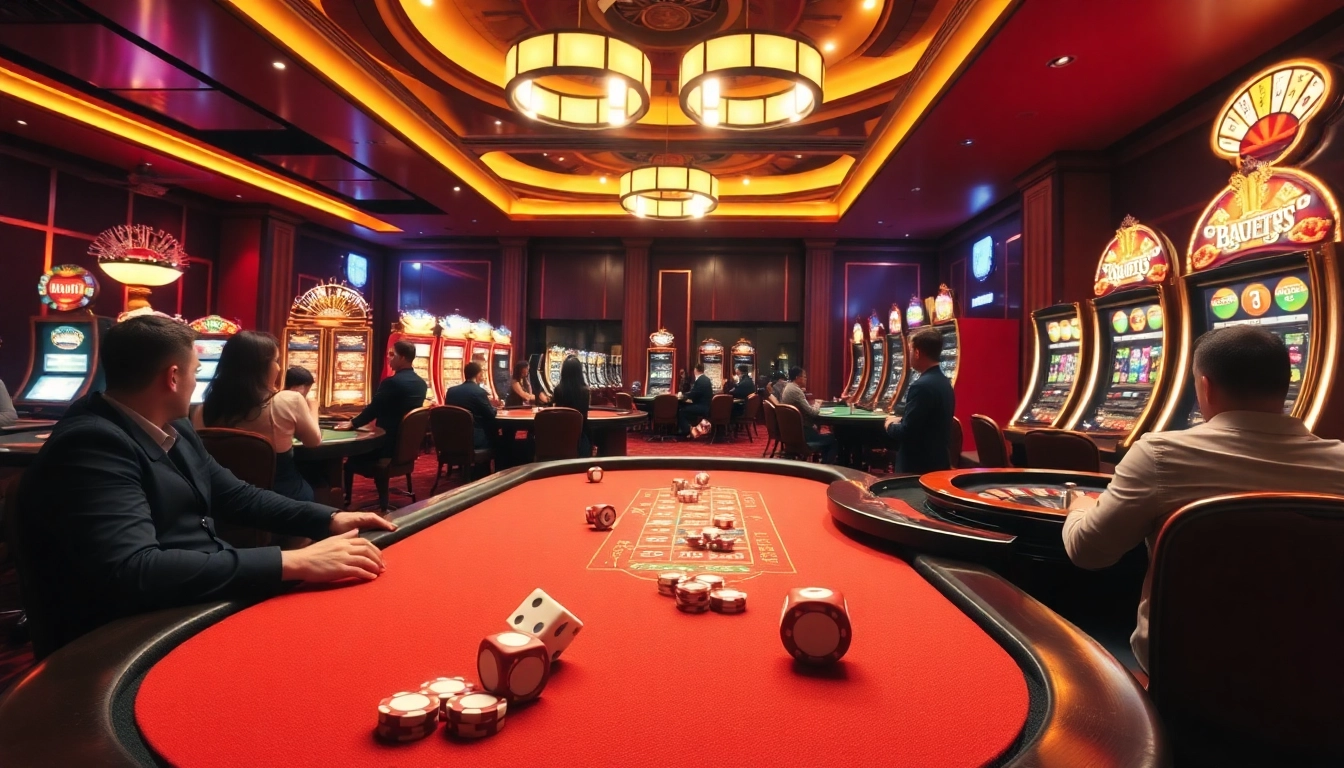 Players enjoying various games at 79KING casino, highlighting excitement and luxury.