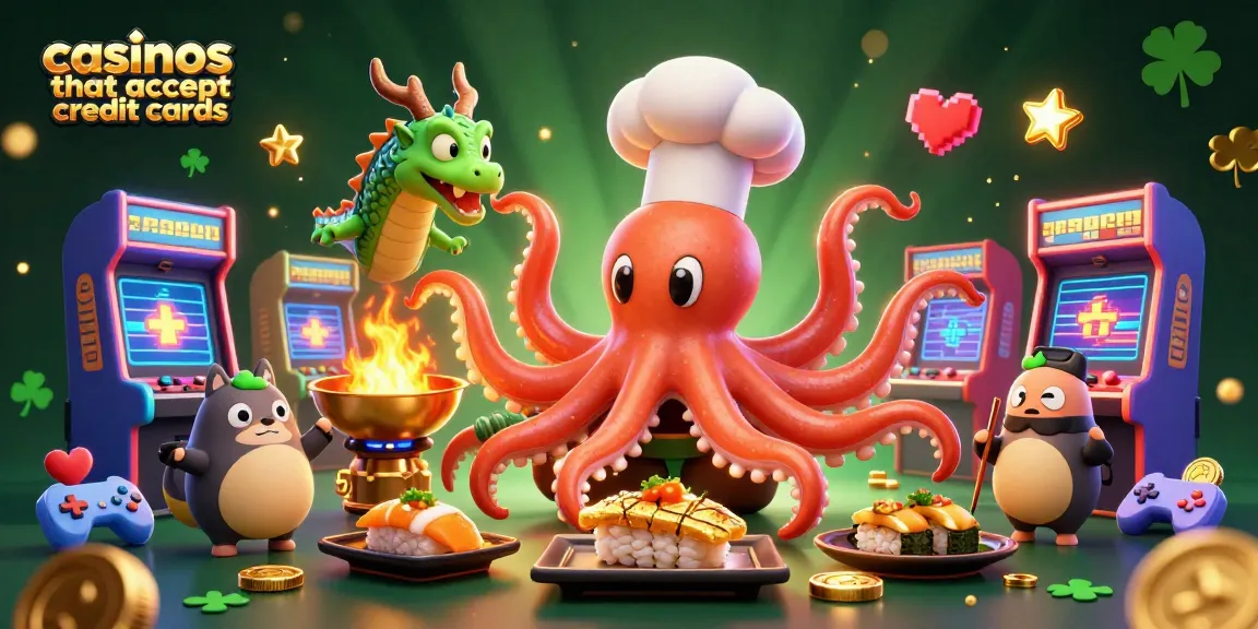 Experience thrilling gameplay at casinos that accept credit cards with unique characters and vibrant gaming elements.