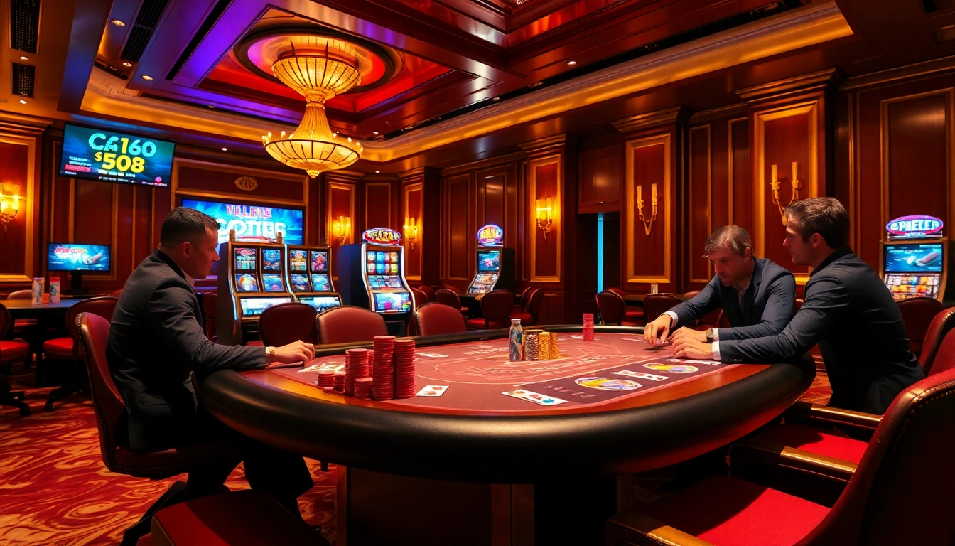Discover the excitement of advanced gambling strategies with the C168 link showcased at a luxurious casino table.