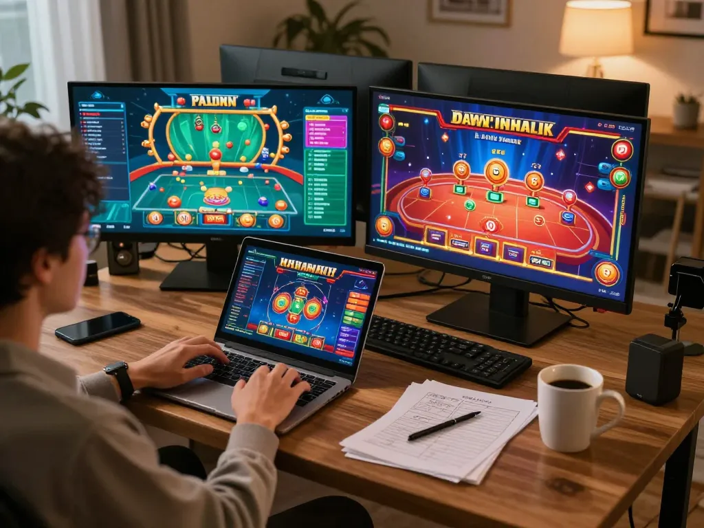 Engaging with hoiquantv247 on multiple screens for an immersive online casino experience.