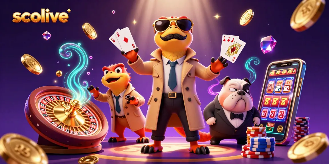 Socolive's vibrant 3D raptors entering a casino with dynamic gambling elements.