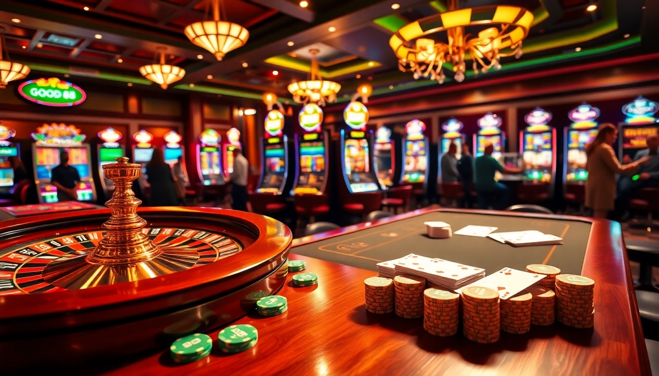 Experience the excitement of Good88 with vibrant casino tables and thrilling gameplay.