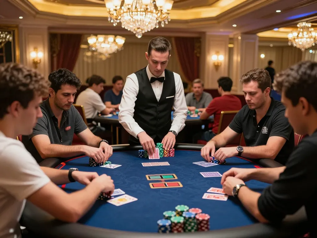 Experience the excitement of strategic poker gameplay at dn88’s upscale casino.