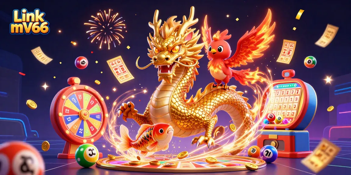 Experience thrilling moments with Link mV66, featuring vibrant casino characters and dynamic gaming elements.