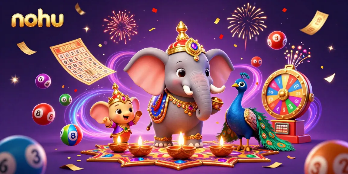 Nohu players enjoy vibrant slot games amidst colorful animated elements creating an engaging experience.