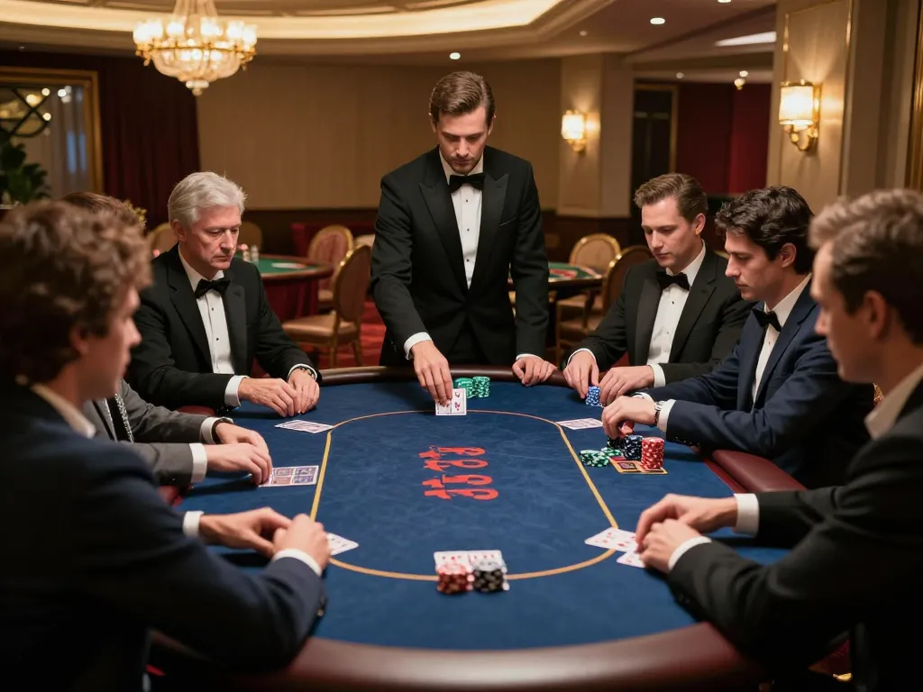 F168 provides an exciting VIP poker gaming experience with engaged players and a professional dealer.