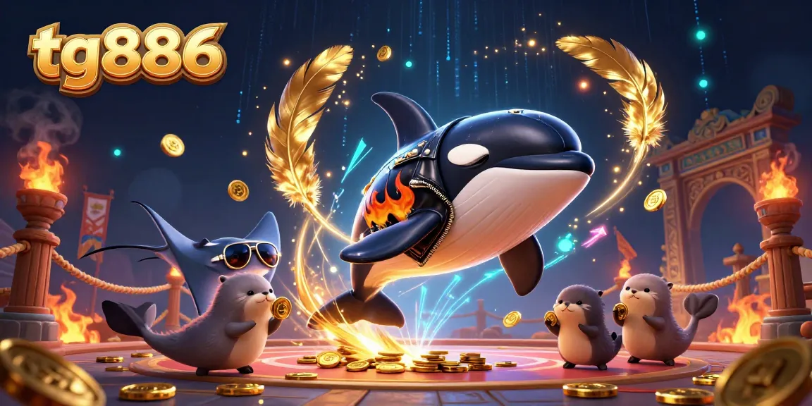 Engage in thrilling action with tg886, as playful sea creatures embark on a vibrant casino adventure.