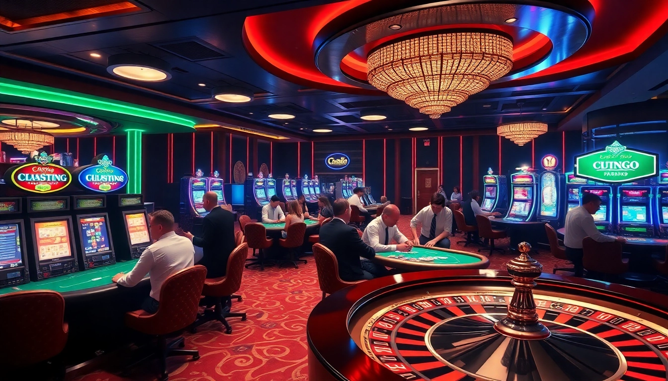 Experience the thrill of gambling at C168 Casino with vibrant gaming tables and engaged players.