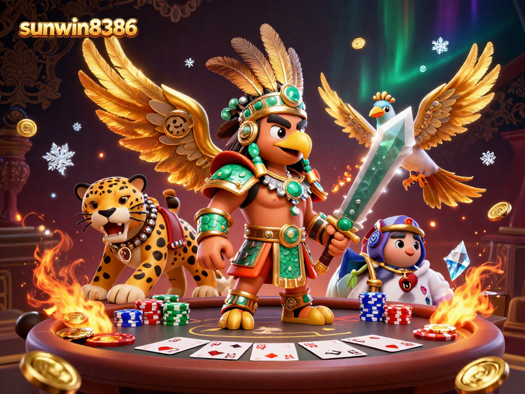 Join the exciting world of sunwin8386 casino gaming with colorful characters and dynamic action.