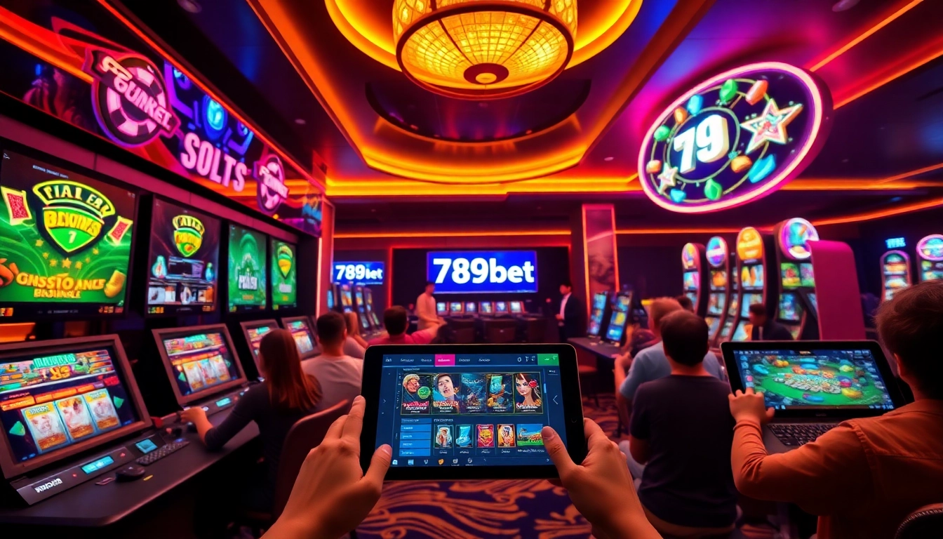 Exciting online gaming experience at 789bet with vibrant casino elements.