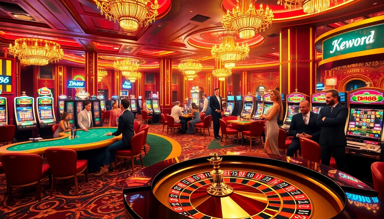Experience the thrill of gambling at DH888 with vibrant casino games and professional dealers.