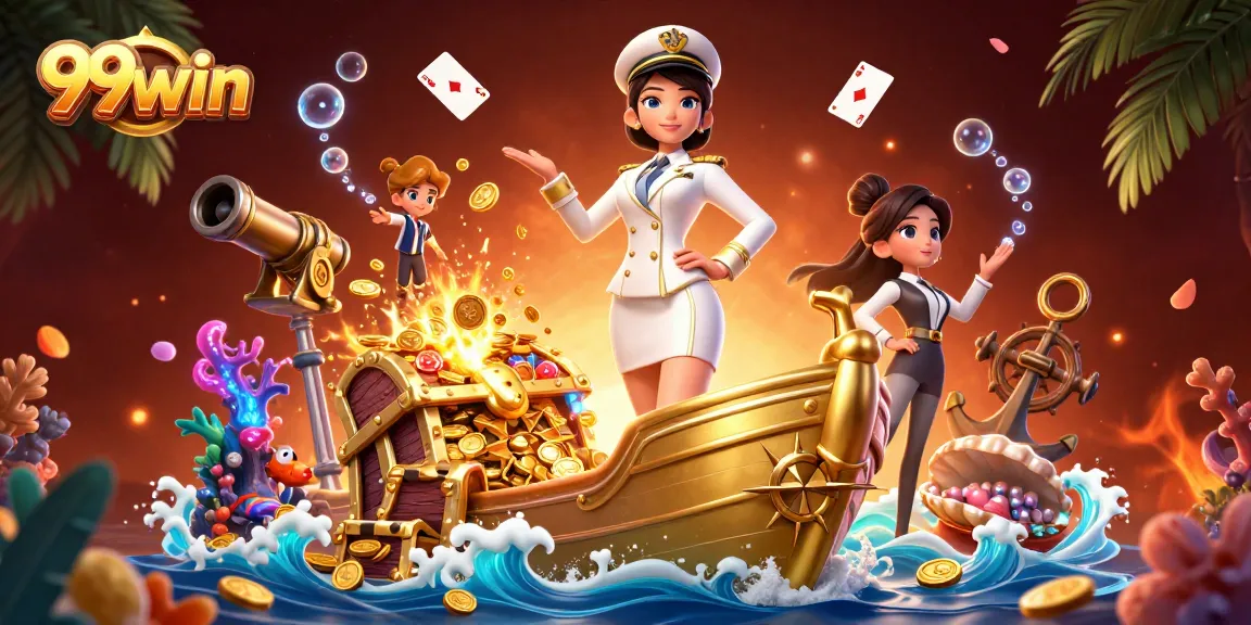 Engage with thrilling gameplay at 99win featuring exciting treasures and casino elements.