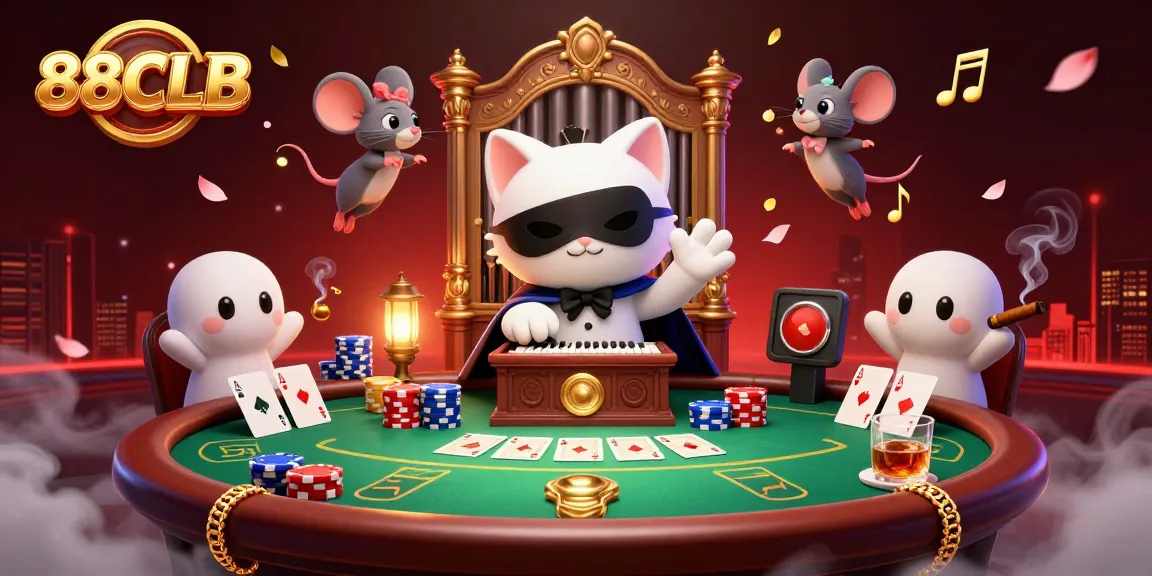 Experience thrilling gaming at 88CLB with vibrant casino elements and captivating characters.