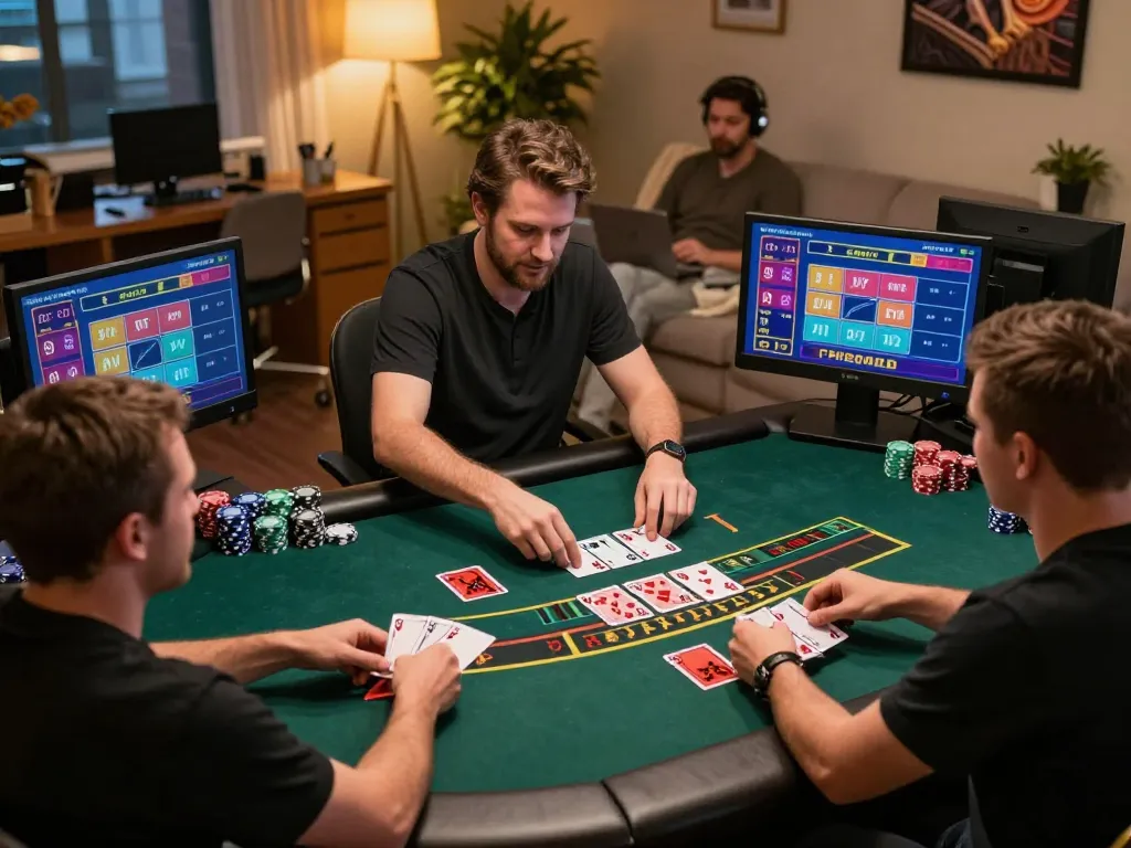 Engage with 789WIN in an exciting live dealer blackjack game while enjoying a comfortable home setting.