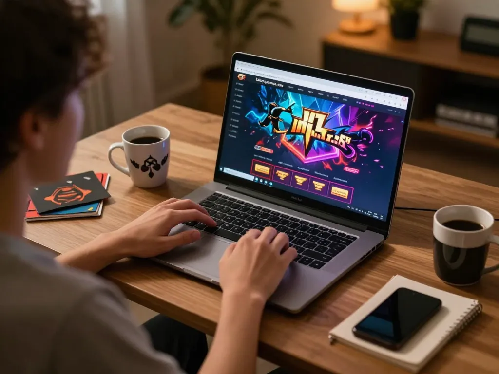 Engaging online gaming experience on https://jl16-games.org/ with user at home playing casino games.