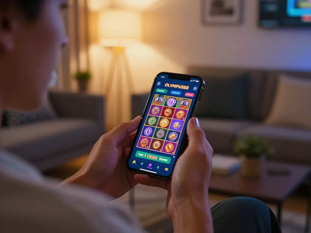 Engage with OLYMPUS88 mobile casino app for strategic slot gameplay at home.