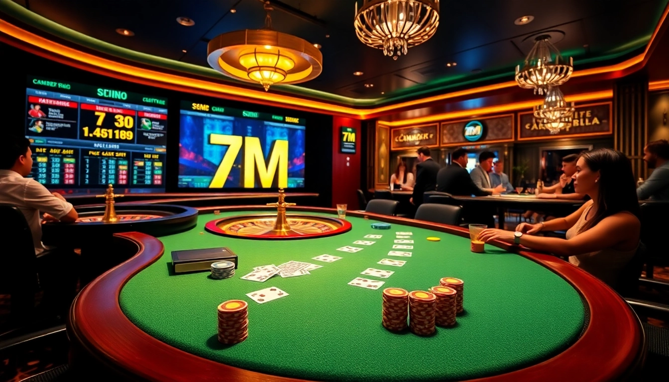 7M showcases an engaging poker night with players enjoying high stakes and excitement.