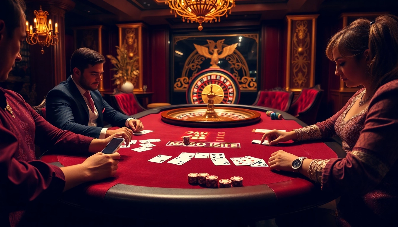 Excitement at the 58win casino with high-stakes poker and roulette games.