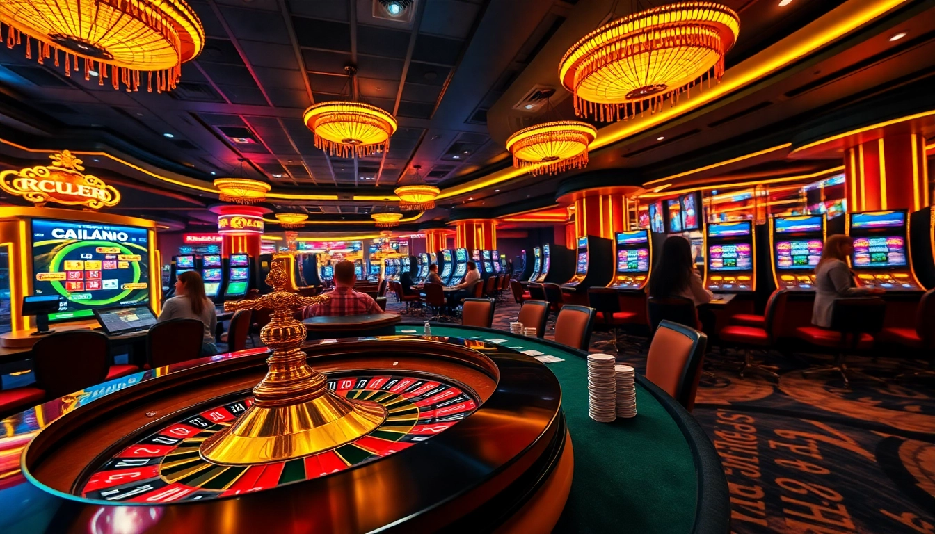 Experience gaming excitement at kp88 with vibrant casino tables, cards, and poker chips.