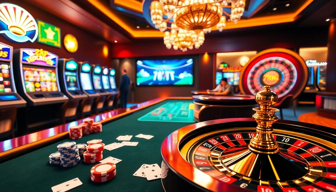Experience thrilling gaming at 789f com with vibrant tables, slot machines, and poker action.