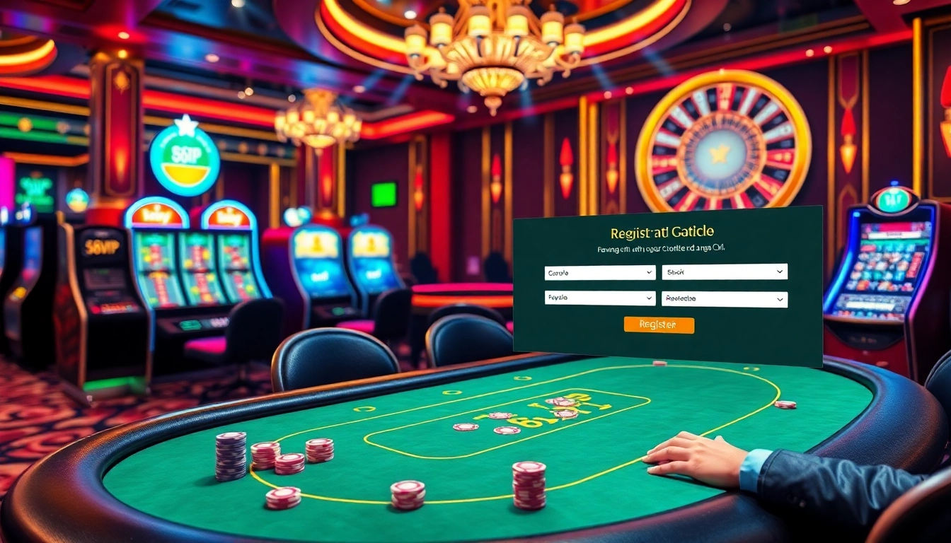 Experience the thrill of Đăng Ký Nhà Cái 68VIP with vibrant casino gameplay scenes.