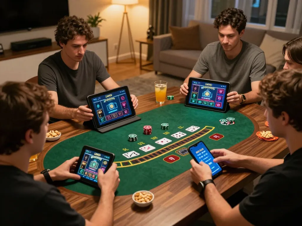 Players enjoying their winning strategy at LUCK8's live blackjack game on modern devices