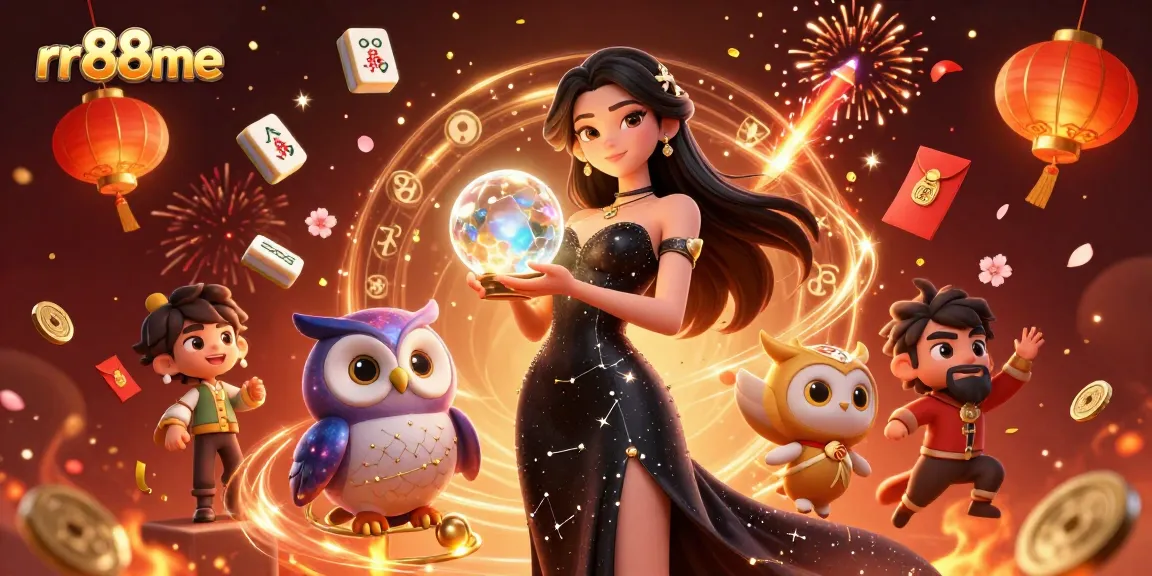 Engage with thrilling games at rr88me, featuring stunning visuals of casino action and mystical themes.