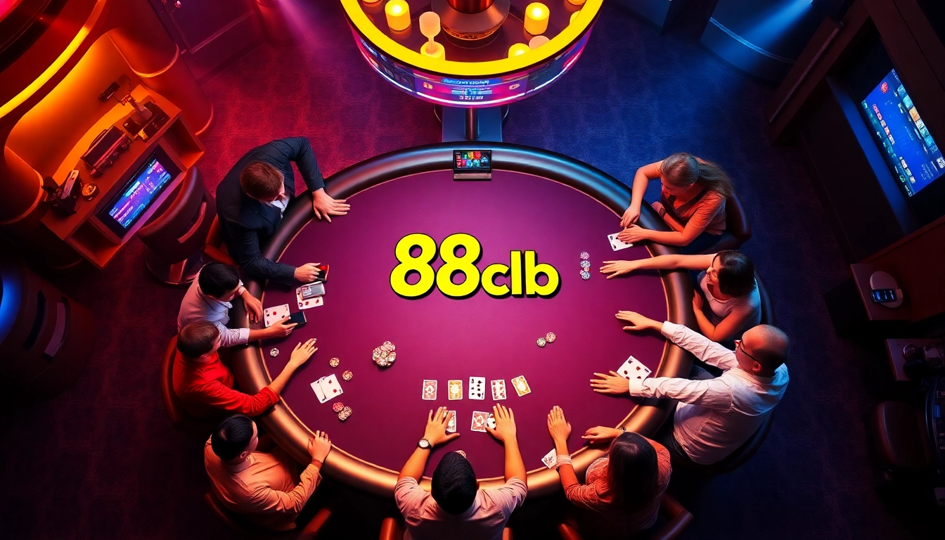 Experience the thrill of gaming at 88clb online casino with vibrant poker action.