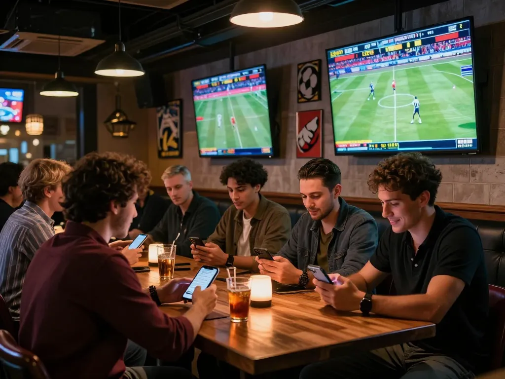 Watch live sports and bet confidently at https://92slot.net/ with excited patrons placing bets.